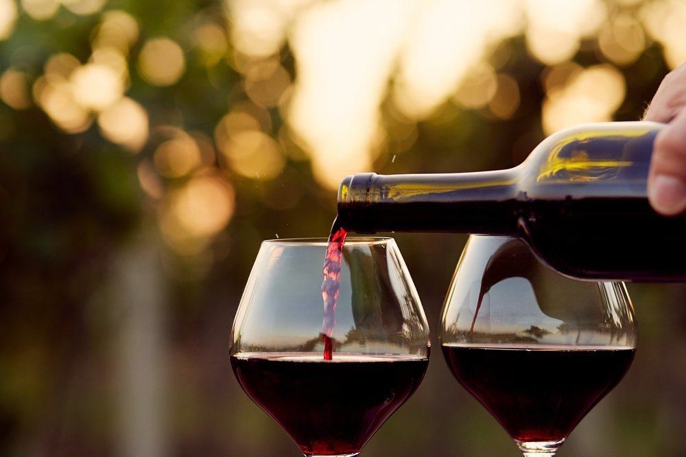 die Vorteile des Weintrinkens