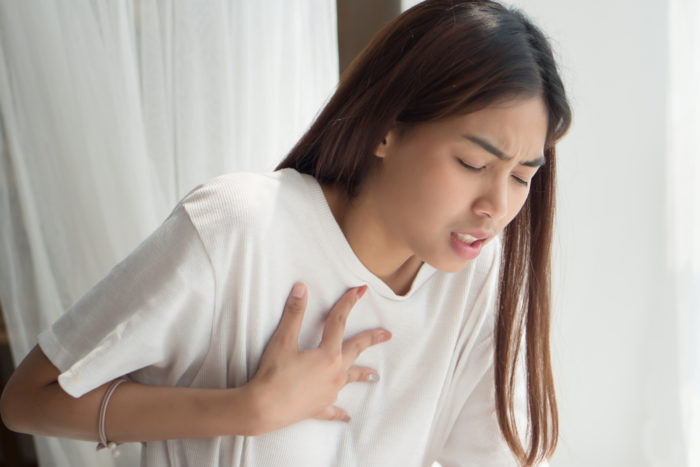 Anzeichen einer pulmonalen Hypertonie